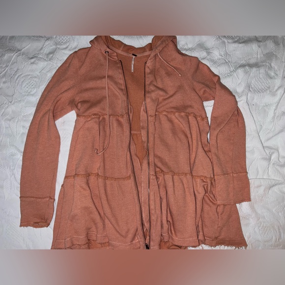 Free People Tiered zip up hoodie - Picture 5 of 7